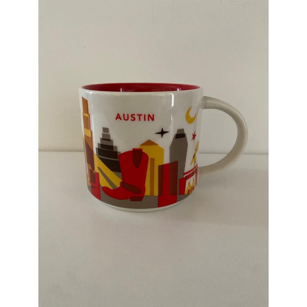 Starbucks You Are Here Collection‎ Austin Texas Coffee Mug 14 fl oz